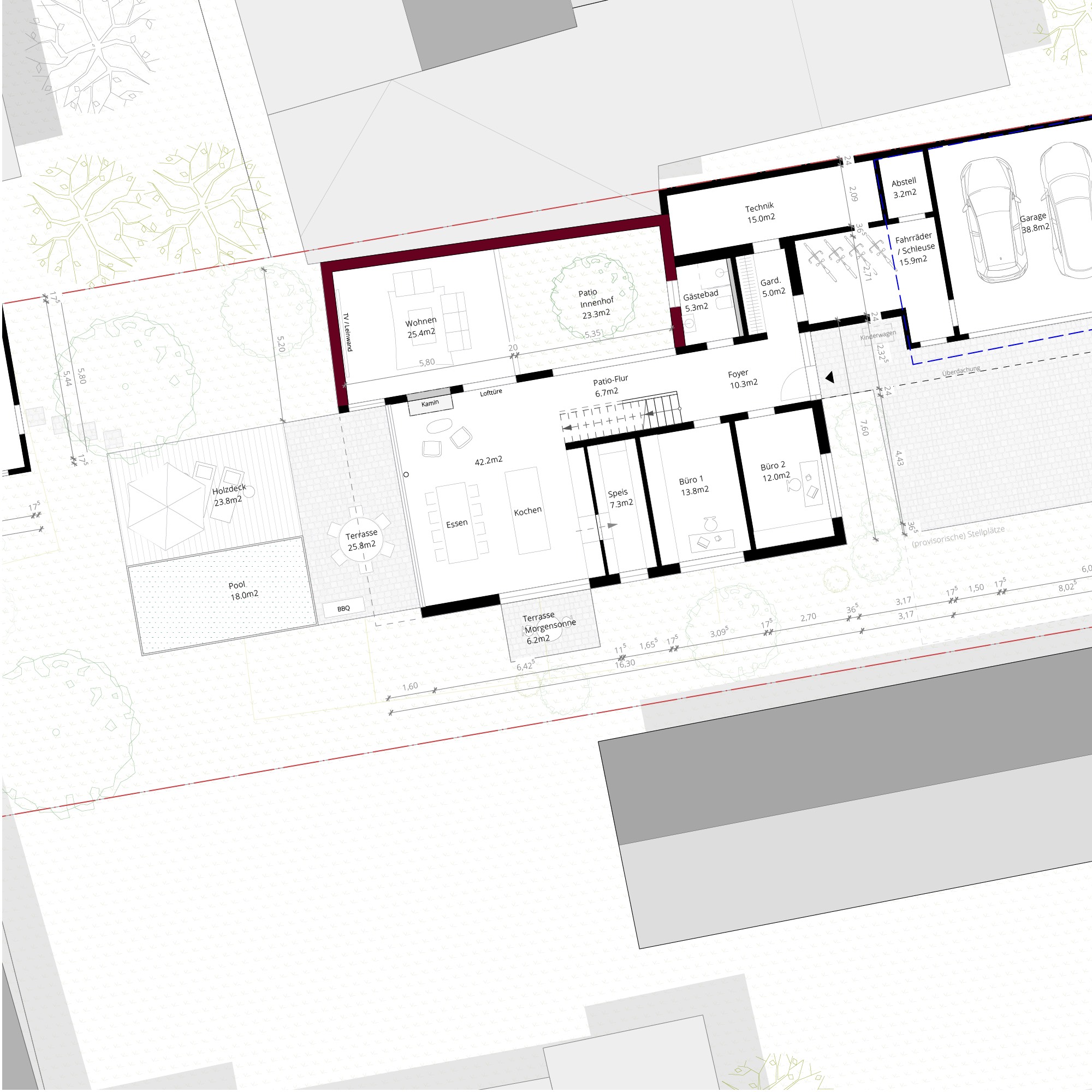 Entwurf C – Grundriss EG